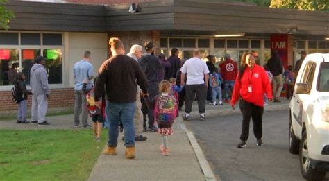Fathers, father figures drop kids off at school in Schenectady